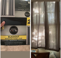 Blackout curtains