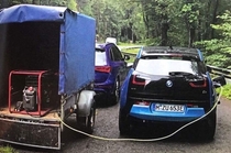 BMW i charging with a diesel motor