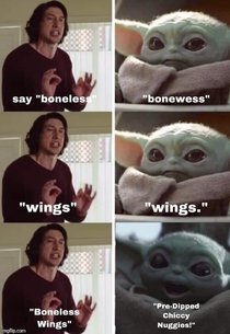 Bone in is the right kind of wings