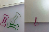 Bone shaped paperclips