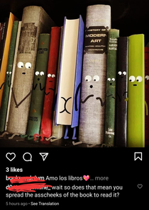 books have asscheeks now