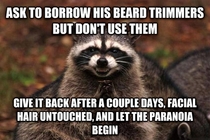 Borrowing beard trimmers
