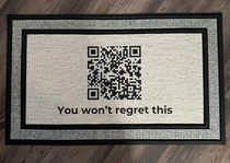 Bought a new doormat now I can Rickroll everyone who visits my house