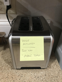 Bought a new toaster and couldnt wait to try this gag The kids fell for it 