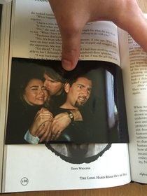 Bought a used book on Amazon found this picture inside