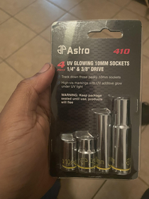 Bought some mm sockets since I lost all the ones I had so got these and it had funny packaging lol