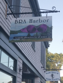bra store in Bar Harbor Maine I always make sure to visit its got good prices too lol