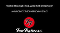 Breaking News from the Foo Fighters