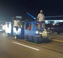 Breaking News Local Gang steals Mall train