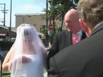Bride starts texting during her wedding ceremony