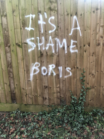 Britain polite graffiti