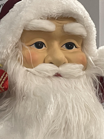 Bro Santa why are your eyes so dilated