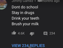 Brush your milk