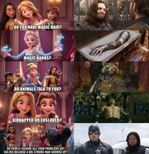Bucky is the real Disney princess from MCU