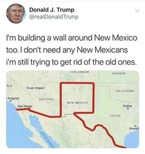 build a wall around the whole country mister