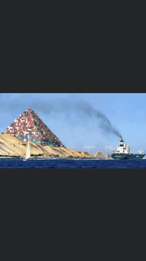 Building Some new pyramids freeevergiven suezcanal