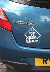Bumper sticker by Durex