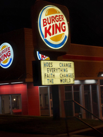 Burger King preaching the good word 