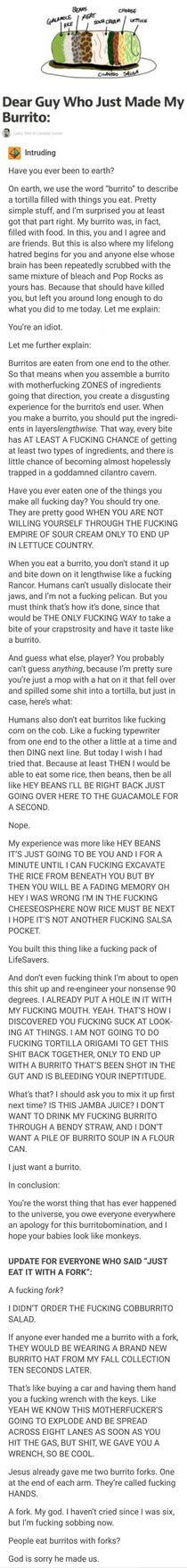 Burrito rant