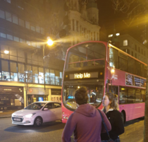 Bus broke down in Belfast city centre today