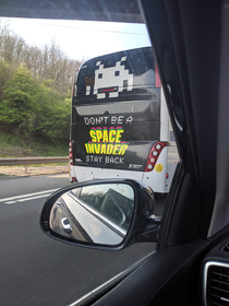 Bus seems to have a sens of humour