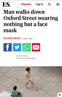 But I am wearing a mask