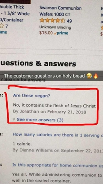 Buying holy bread from Amazon