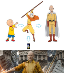 Caillou evolution pathway