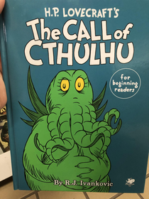 Call of Cthulhu but with Dr Seussian rhyming and pictures