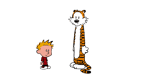 Calvin and Hobbes dance
