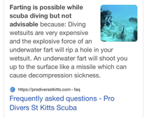 Came Across This Useful Bit of Information When Searching Diving Facts Today