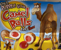 Camel balls bubble gum