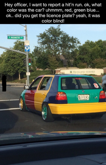 Can you describe the car