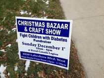 Canada has some weird Christmas fundraisers think of the children or fight them whatever