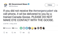 Canada responding to the new emergency broadcast trial that went wrong