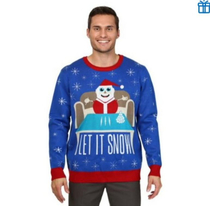 Canadian Walmart had to apologize for advertising a sweater with Santa holding a snooter and cocaine on the table 