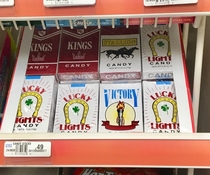 Candy cigarettes sold in a gas station in Trenton MO So surprised these are still being sold