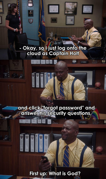 Captain Holt password reset