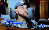 Caption on interview with Steph Curry