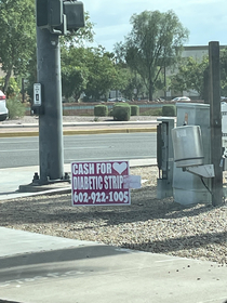 Cash for diabetic strippers