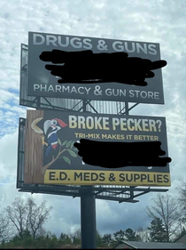 Cause someone with a broken pecker will obviously need a gun