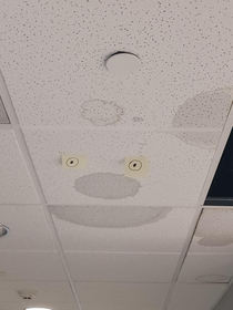 Ceiling at work was leaking I fix