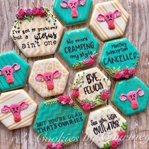 Celebratory cookies for a friend that just had a hysterectomy