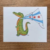 Chance the Snapper The hero of Humboldt Park prismacolor x