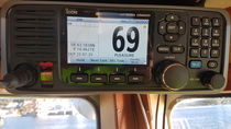 Channel  on the marine VHF band is named pleasure