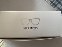 Cheap Chinese sunglasses brand trying to claim  years with shitty grammar and even shittier quality glasses