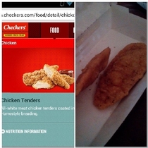 Checkers Chicken Tenders and Lies