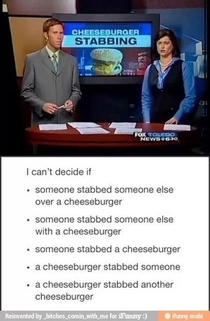 Cheesburger stabbing