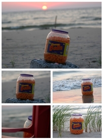 Cheese balls make a beautiful model