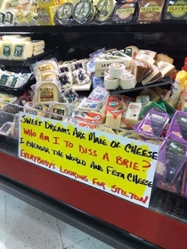 Cheesy grocery store sign 